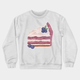 Blueberry pie watercolor Crewneck Sweatshirt